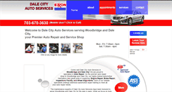 Desktop Screenshot of dalecityautoservices.com